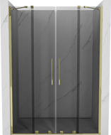 Mexen Velar Duo porte de douche coulissante 140 cm, graphite, or - 871-140-000-42-50