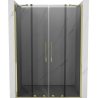 Mexen Velar Duo portes de douche coulissantes 160 cm, graphite, or - 871-160-000-42-50
