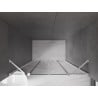 Mexen Velar Duo porte de douche coulissante 150 cm, graphite, blanc - 871-150-000-42-20