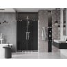 Mexen Velar Duo porte de douche coulissante 160 cm, graphite, blanc - 871-160-000-42-20