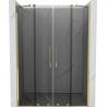Mexen Velar Duo porte de douche coulissante 150 cm, graphite, doré - 871-150-000-42-50