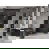 Mexen Velar Duo portes de douche coulissantes 160 cm, graphite, or - 871-160-000-42-50