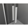 Mexen Velar Duo porte de douche coulissante 150 cm, graphite, blanc - 871-150-000-42-20