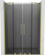 Mexen Velar Duo porte de douche coulissante 140 cm, graphite, or brossé - 871-140-000-42-55