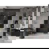 Mexen Velar Duo porte de douche coulissante 140 cm, graphite, or brossé - 871-140-000-42-55