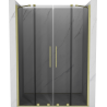 Mexen Velar Duo porte de douche coulissante 150 cm, graphite, or brossé - 871-150-000-42-55