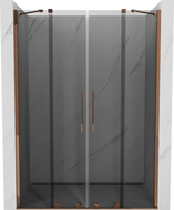 Mexen Velar Duo porte de douche coulissante 140 cm, graphite, or rose - 871-140-000-42-60