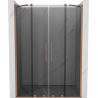 Mexen Velar Duo portes de douche coulissantes 150 cm, graphite, cuivre brossé - 871-150-000-42-65