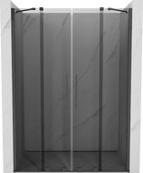 Mexen Velar Duo portes de douche coulissantes 150 cm, graphite, gun gray brossé - 871-150-000-42-66