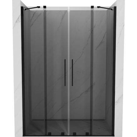 Mexen Velar Duo porte de douche coulissante 140 cm, graphite, noir - 871-140-000-42-70