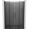 Mexen Velar Duo portes de douche coulissantes 140 cm, graphite, noir - 871-140-000-42-70