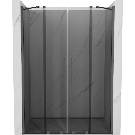 Mexen Velar Duo porte de douche coulissante 140 cm, graphite, gun metal - 871-140-000-42-95
