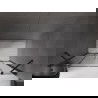 Mexen Velar Duo portes de douche coulissantes 150 cm, graphite, noir - 871-150-000-42-70