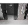 Mexen Velar Duo portes de douche coulissantes 160 cm, graphite, nickel brossé - 871-160-000-42-97