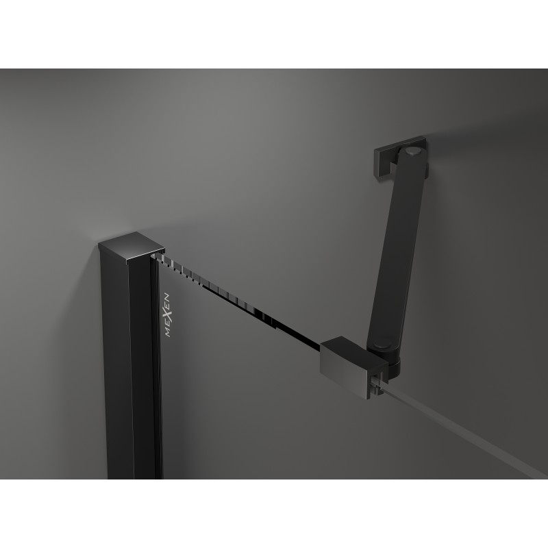 Mexen Velar Duo portes de douche coulissantes 140 cm, graphite, noir - 871-140-000-42-70
