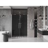 Mexen Velar Duo portes de douche coulissantes 160 cm, graphite, nickel brossé - 871-160-000-42-97