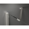 Mexen Velar Duo portes de douche coulissantes 160 cm, graphite, nickel brossé - 871-160-000-42-97