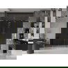Mexen Velar L Duo portes de douche coulissantes 180 cm, graphite, or brossé - 871-180-003-42-55