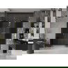 Mexen Velar L Duo portes de douche coulissantes 180 cm, graphite, or brossé - 871-180-003-42-55