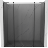 Mexen Velar L Duo porte de douche coulissantes 180 cm, graphite, gun gray brossé - 871-180-003-42-66