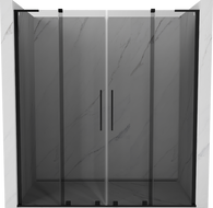 Mexen Velar L Duo porte de douche coulissante 200 cm, graphite, noir - 871-200-003-42-70