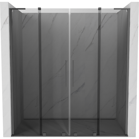 Mexen Velar L Duo portes de douche coulissantes 170 cm, graphite, gun metal - 871-170-003-42-95