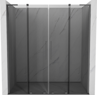 Mexen Velar L Duo portes de douche coulissantes 180 cm, graphite, gun metal - 871-180-003-42-95