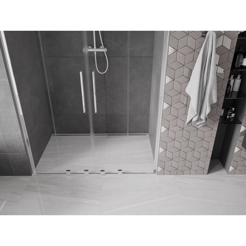 Mexen Velar L Duo porte de douche coulissante 150 cm, transparent, chrome - 871-150-003-02-01