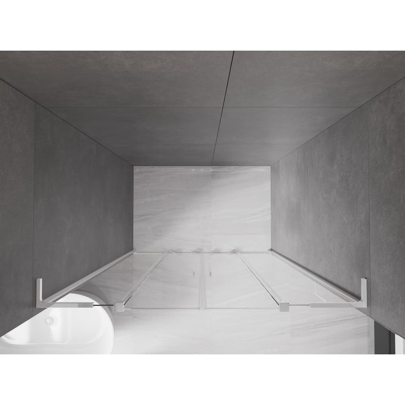 Mexen Velar L Duo porte de douche coulissante 150 cm, transparent, chrome - 871-150-003-02-01