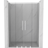 Mexen Velar L Duo porte de douche coulissante 150 cm, transparent, blanc - 871-150-003-02-20