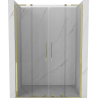 Mexen Velar L Duo porte de douche coulissantes 140 cm, transparent, dorées - 871-140-003-02-50