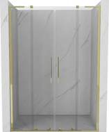 Mexen Velar L Duo porte de douche coulissantes 140 cm, transparent, dorées - 871-140-003-02-50