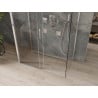 Mexen Omega-3S cabine de douche à 3 parois, coulissante 140 x 80 cm, transparent, chrome - 825-140-080-01-00-3S