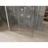 Mexen Omega-3S cabine de douche à 3 parois, coulissante 140 x 80 cm, transparent, chrome - 825-140-080-01-00-3S
