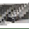 Mexen Velar L Duo porte de douche coulissante 140 cm, transparent, or brossé - 871-140-003-02-55