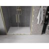 Mexen Velar L Duo porte de douche coulissante 150 cm, transparent, or brossé - 871-150-003-02-55