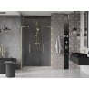 Mexen Velar L Duo porte de douche coulissante 150 cm, transparent, or brossé - 871-150-003-02-55