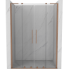 Mexen Velar L Duo porte de douche coulissante 140 cm, transparent, cuivre brossé - 871-140-003-02-65