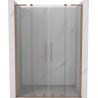 Mexen Velar L Duo portes de douche coulissantes 160 cm, transparent, cuivre brossé - 871-160-003-02-65