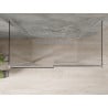 Mexen Omega-3S cabine de douche à 3 parois, coulissante 140 x 80 cm, transparent, chrome - 825-140-080-01-00-3S