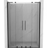 Mexen Velar L Duo porte de douche coulissantes 150 cm, transparent, noir - 871-150-003-02-70
