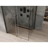 Mexen Omega cabine de douche coulissante 100 x 80 cm, transparent, noir - 825-100-080-70-00