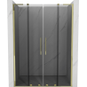 Mexen Velar L Duo porte de douche coulissantes 140 cm, graphite, or - 871-140-003-42-50