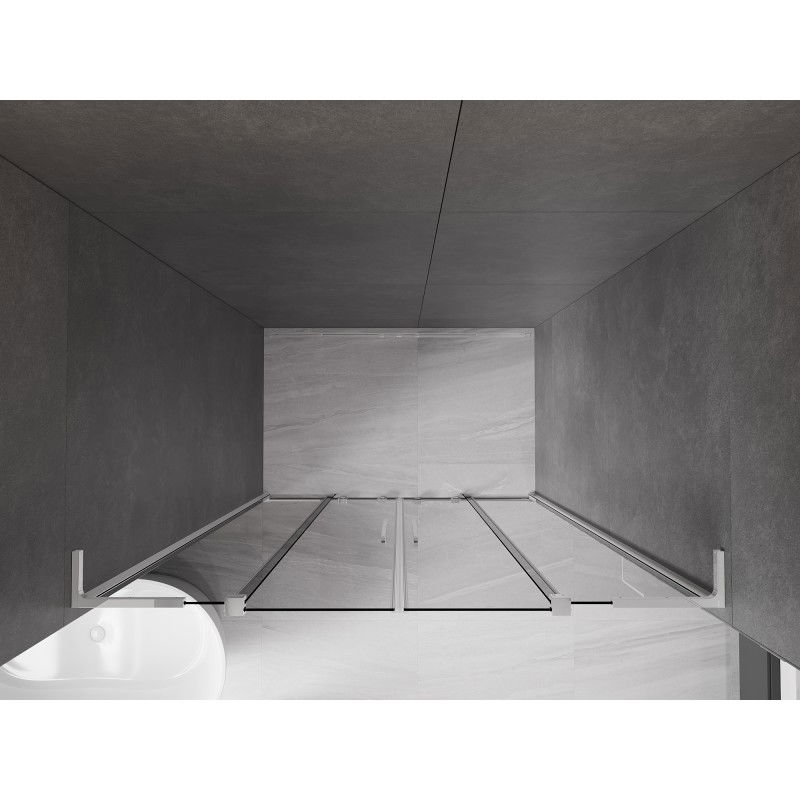 Mexen Velar L Duo porte de douche coulissante 160 cm, graphite, chrome - 871-160-003-42-01