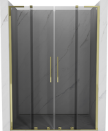 Mexen Velar L Duo porte de douche coulissante 160 cm, graphite, doré - 871-160-003-42-50