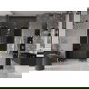 Mexen Velar L Duo porte de douche coulissante 140 cm, graphite, or brossé - 871-140-003-42-55
