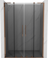 Mexen Velar L Duo porte de douche coulissante 140 cm, graphite, or rose - 871-140-003-42-60
