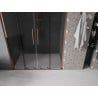 Mexen Velar L Duo portes de douche coulissantes 160 cm, graphite, or rose - 871-160-003-42-60