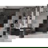 Mexen Velar L Duo portes de douche coulissantes 150 cm, graphite, or rose - 871-150-003-42-60