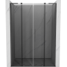 Mexen Velar L Duo porte de douche coulissante 140 cm, graphite, gris métal brossé - 871-140-003-42-66